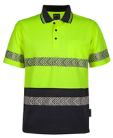 JB's HV S/S SEGMENTED TAPE POLO -  6HSST